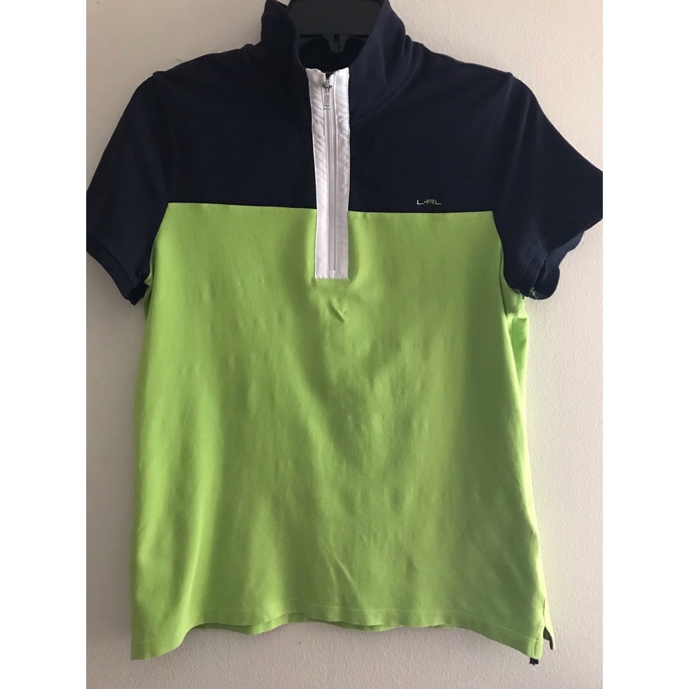 Women’s LRL  Size Large Short Sleeve Half ZIP Top